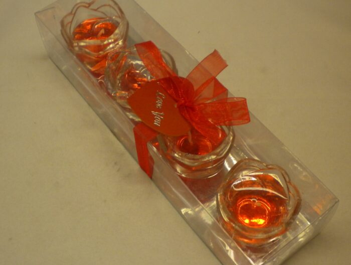 Rose Gel Candle Set