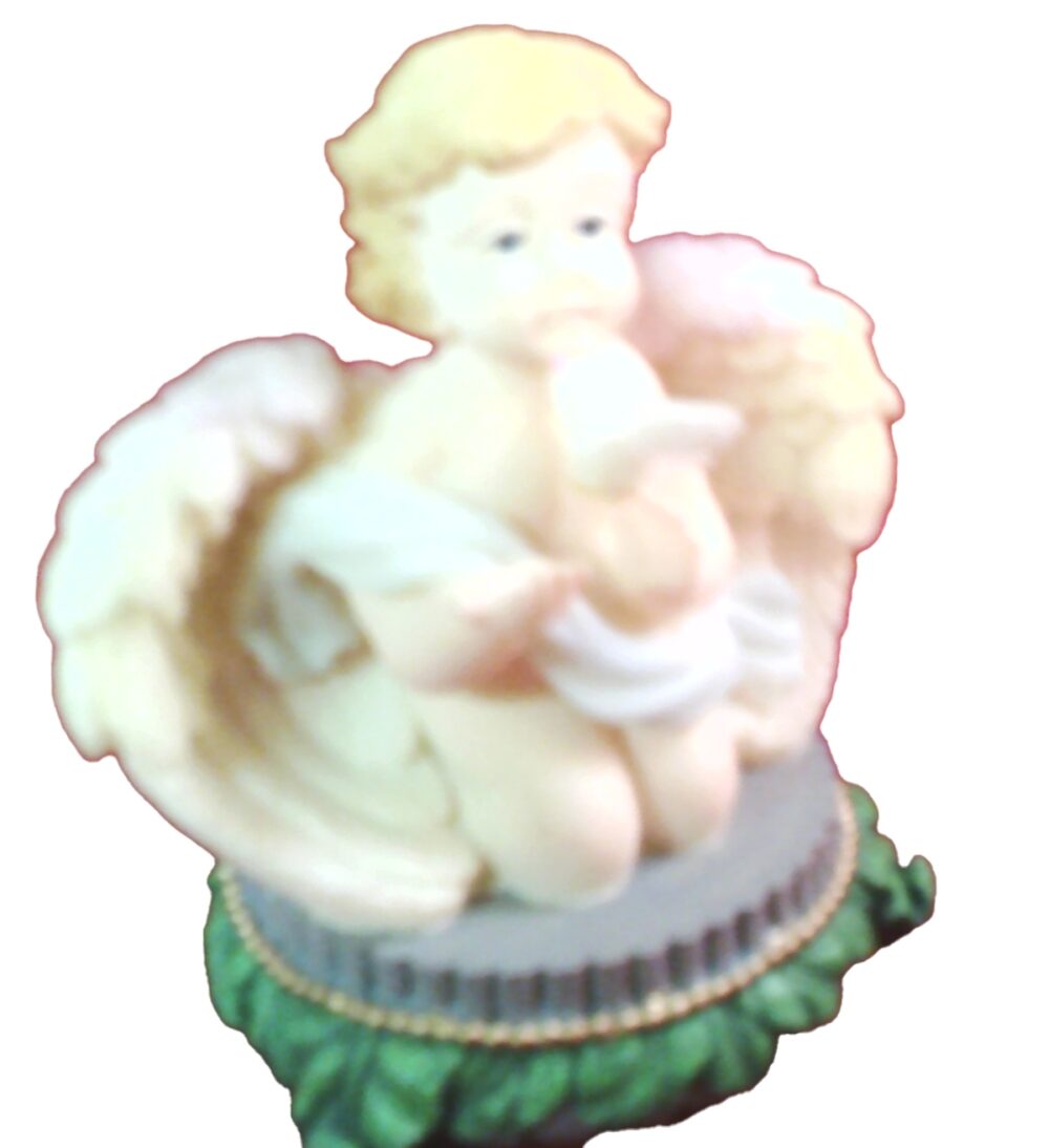 Angel With A Dove Figurine