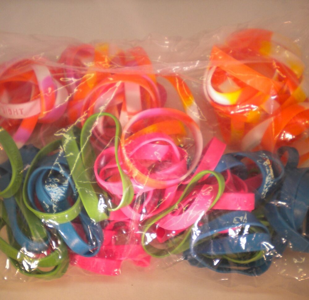 Silicone Saying Bracelets