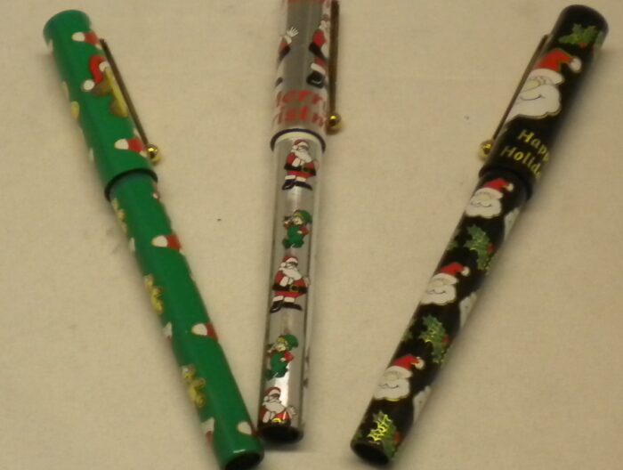 Christmas Holiday Clip On Pens