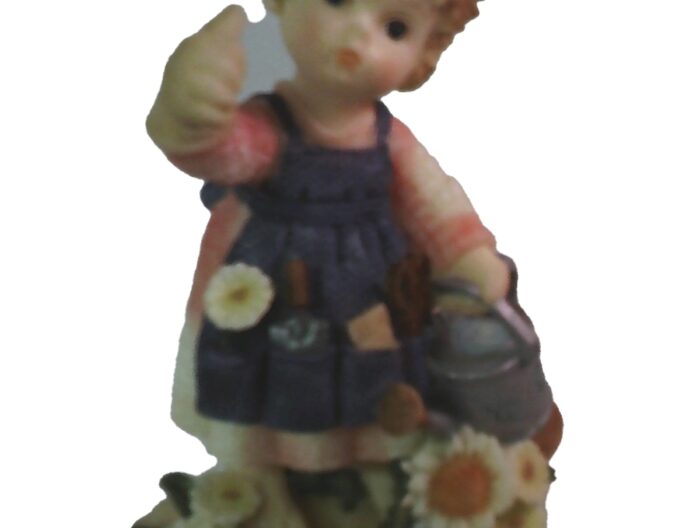 Little Girl Gardener Figurine