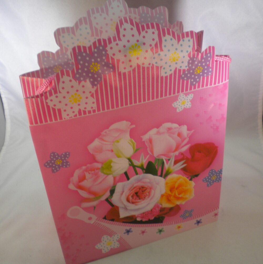 Pink Floral Gift Bags