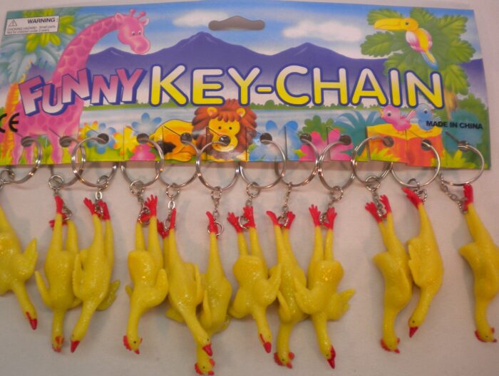 Rubber Chicken Keychains