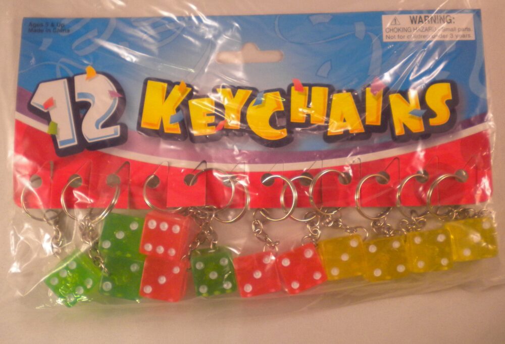 Lucky Dice Keychains