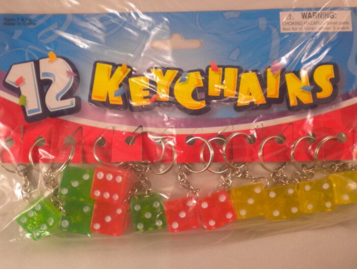 Lucky Dice Keychains