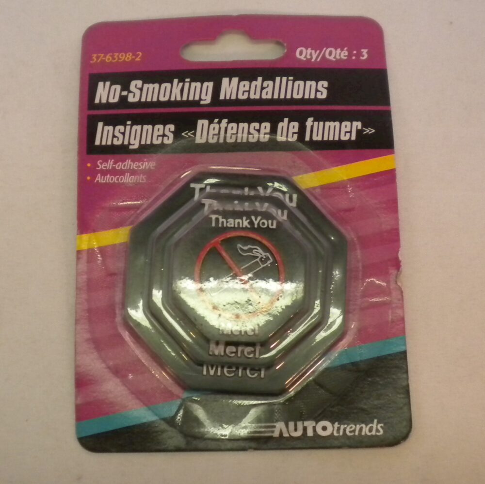 No Smoking Medallions