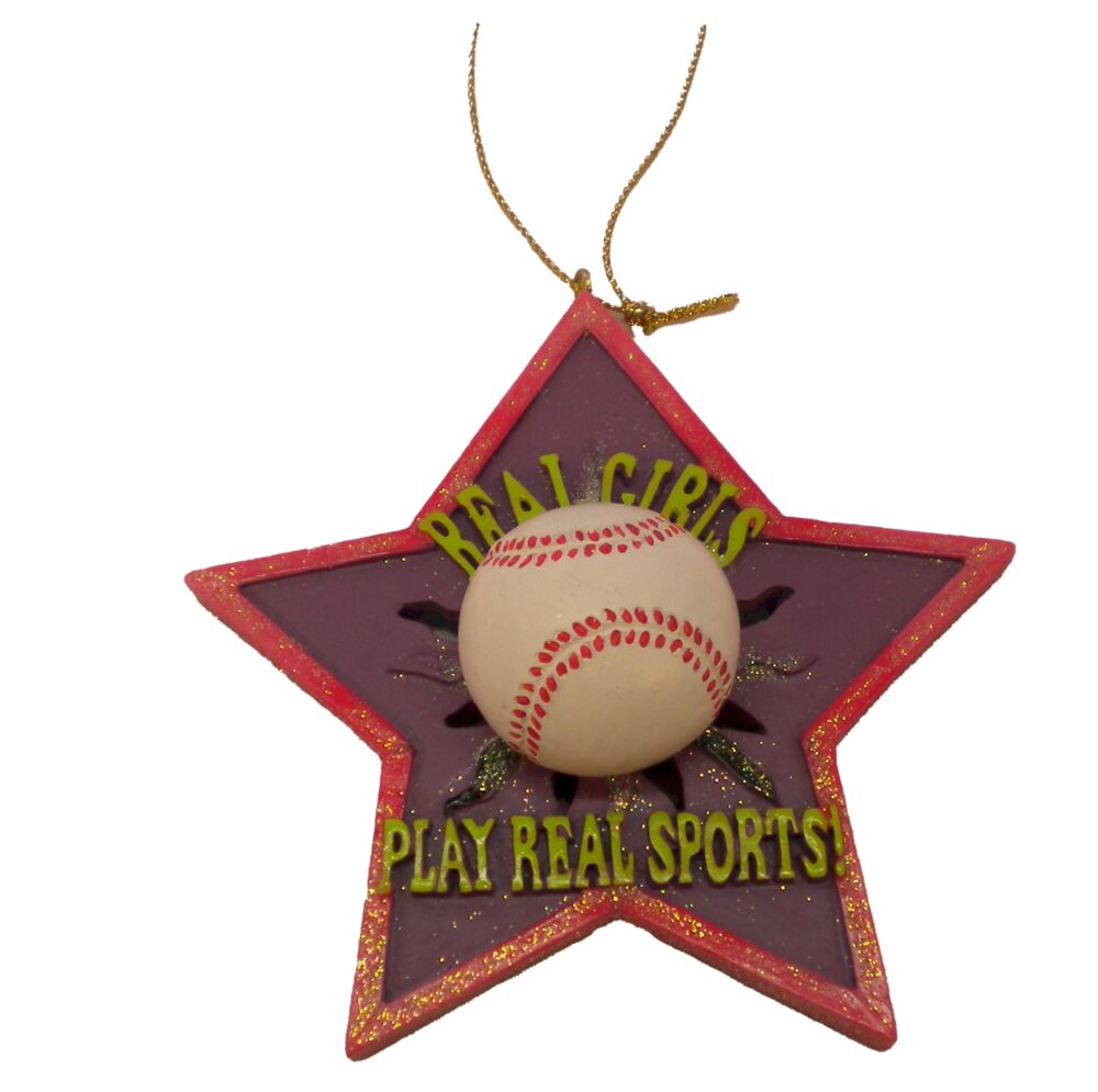 Real Girls Sport Plaque Ornament