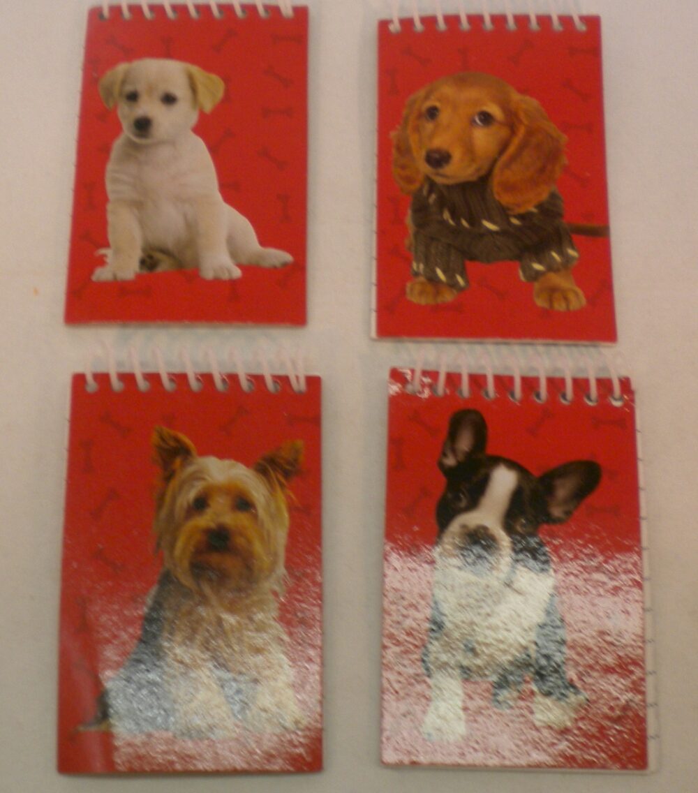 Dog Design Mini Spiral Notebooks